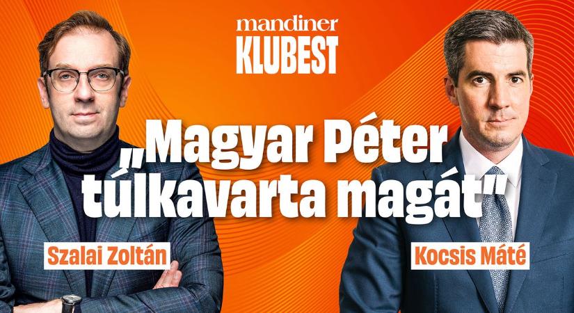 „Zelenszkij megvalósította a Tisza Párt programját” – Kocsis Máté a Mandiner Klubesten (VIDEÓ)