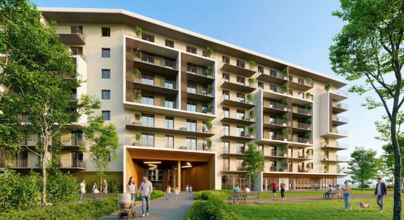 Megkezdik a Virágpiac Lakópark lakásainak értékesítését Angyalföldön
