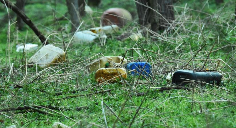 Sokkoló látvány egy zalai település mellett – illegális hulladék lepte el az erdőt! (galéria)