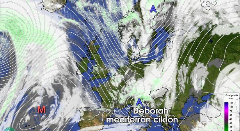 Figyelmeztetnek a meteorológusok: brutális szél és kiadós csapadék csap le ránk