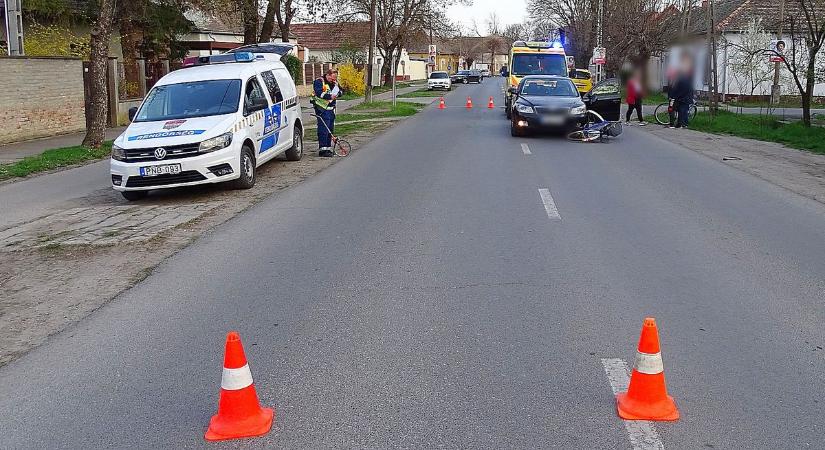 Egy autós egy kerékpárost ütött el Vásárhelyen – galériával