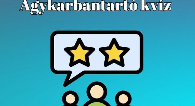 Mi jut eszedbe, ha azt mondom agykarbantartó? Hát persze, hogy a kvízek királya