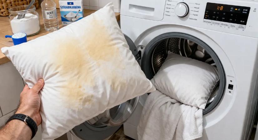 Egy vegyészmérnök elmagyarázza a folyamatot: „Ha a párnáidon sárga foltok vannak, elmondom, hogyan kell mosógépben mosni őket”