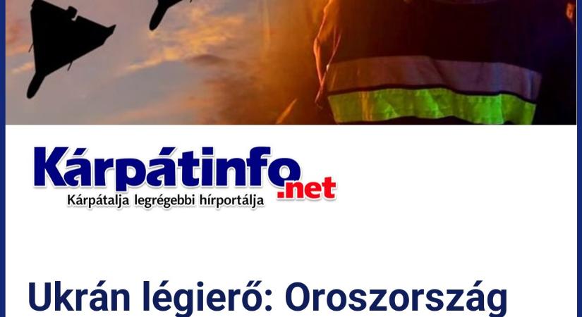 Ukrán légierő: Oroszország csaknem ezer drónnal támadta Ukrajnát az utóbbi egy napban
