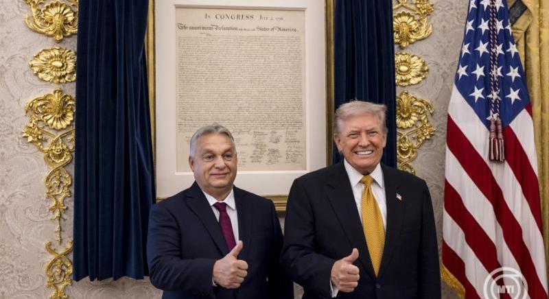 Donald Trump amerikai elnök támogatásáról biztosította Orbán Viktort