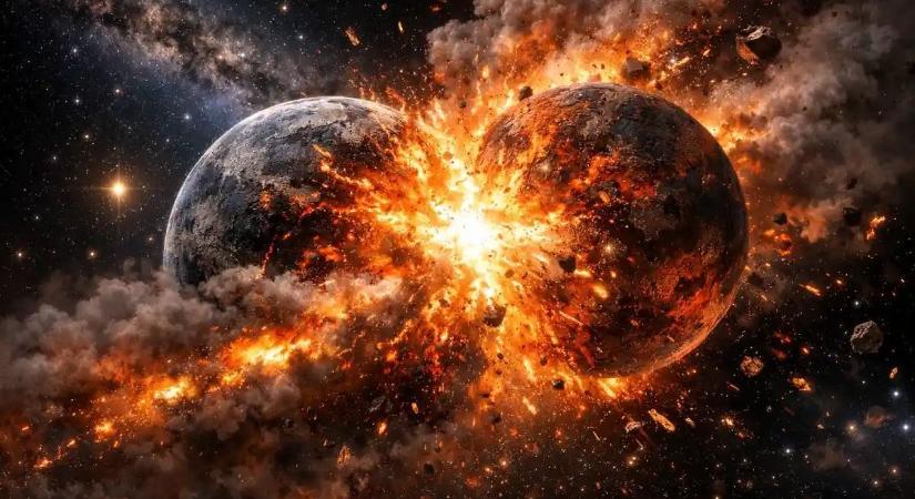 Élőben nézték végig a csillagászok saját világunk születését, hatalmas bolygóütközés történt a mélyűrben