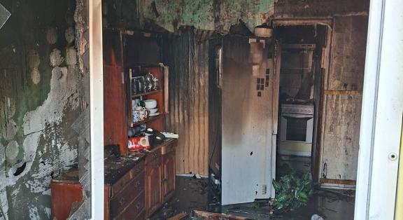 Tűz volt egy újszászi ház konyhájában