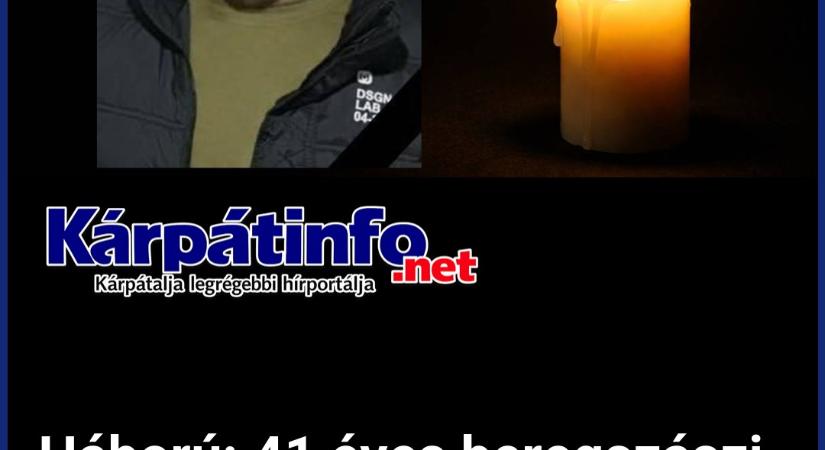 Háború: 41 éves beregszászi járási katona esett el a fronton