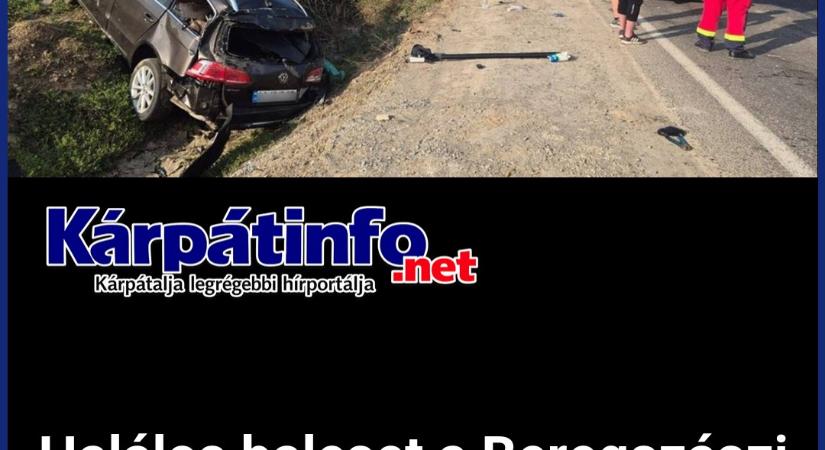 Halálos baleset a Beregszászi járásban: árokba csapódott és felborult egy autó