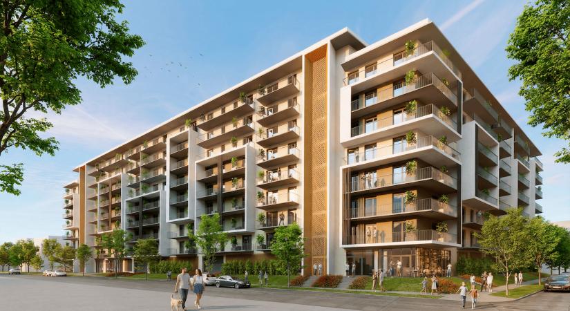 Megkezdik a Virágpiac Lakópark lakásainak értékesítését Angyalföldön