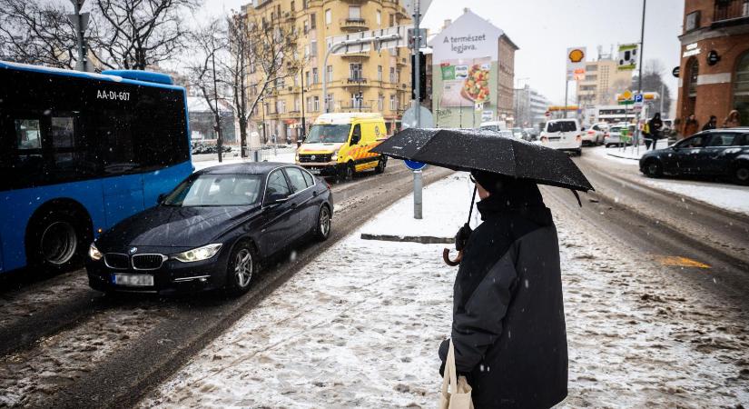 Helyenként 10-15 centi hó is eshet csütörtökön