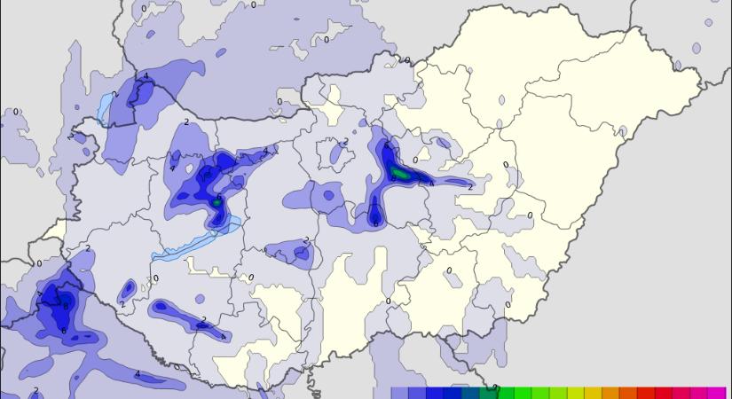 Szerda estétől elered az eső, térképen mutatjuk, mi vár ránk péntekig, óráról órára