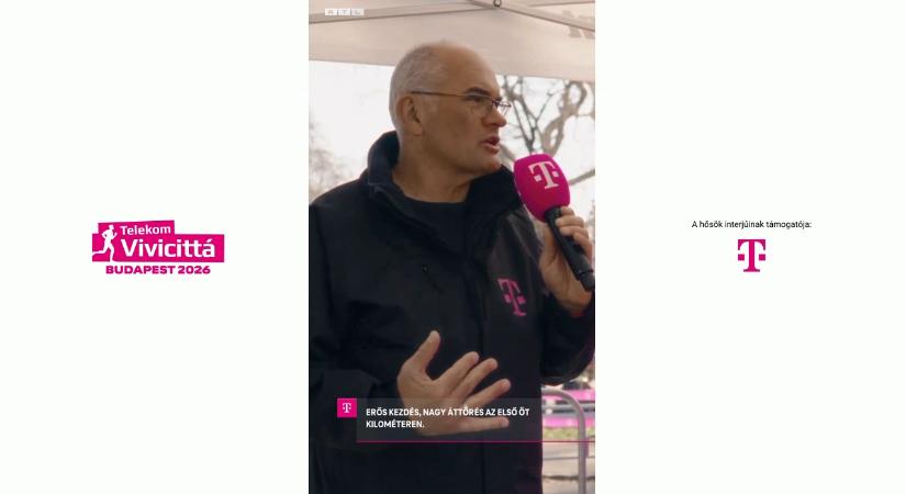 Farkas-Karsai Péter berobbant a Telekom Vivicittán: első 10 km-es futását 55:18-cal teljesítette – ma tíz kilométert tett az egészségéért