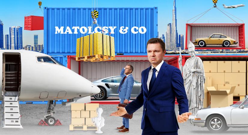 Konténerekben hordják Dubajba a Matolcsy család vagyontárgyait