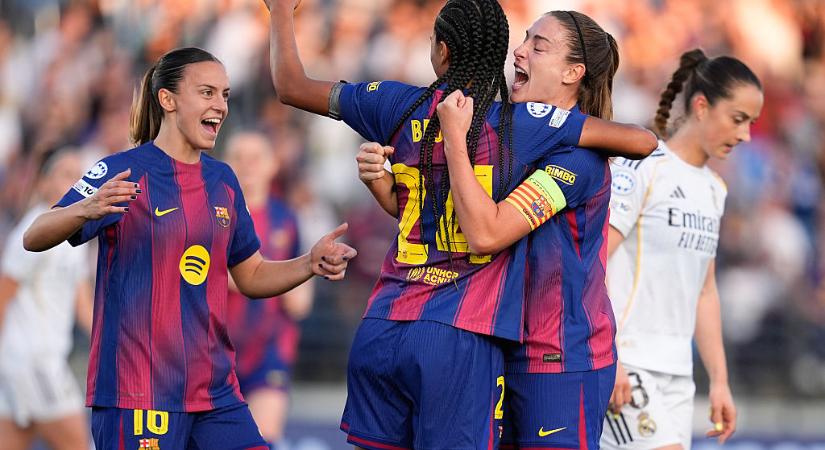 Női BL: hat gólt lőtt idegenben, már az első meccsen kiütötte a Barcelona a Real Madridot – videóval