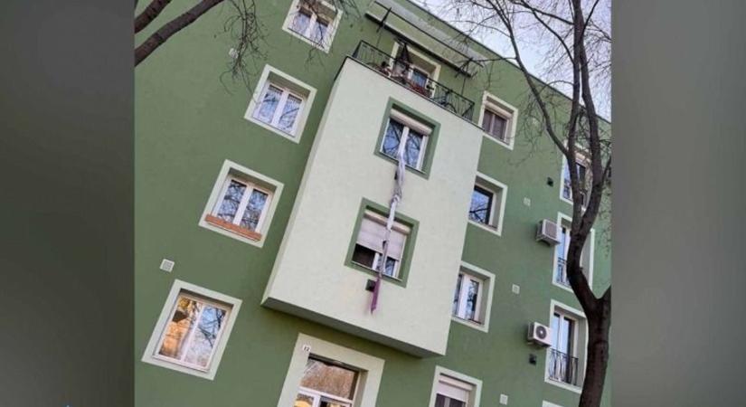 Törölközőkből készített kötéllel, az ablakon át próbált menekülni a rendőrök elől a csepeli drogdíler