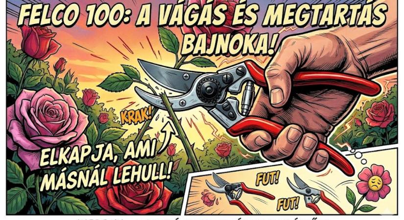 FELCO 100: a virágszedő metszőolló, amely nem engedi, hogy a fél kert a földre hulljon