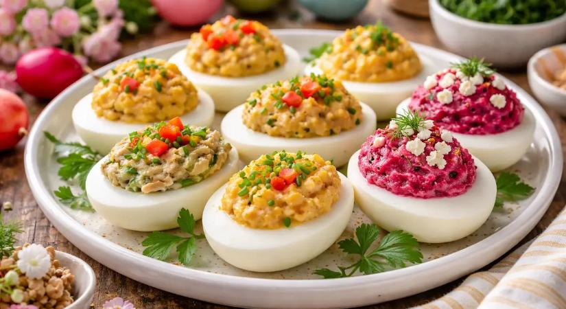 Több, mint majonéz: Ez a 3 töltelék egy dietetikustól átalakítja a tojásokat húsvétra
