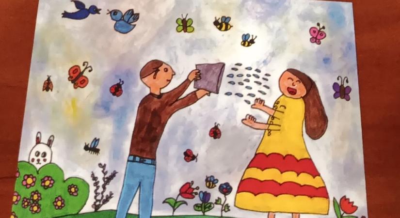Képeslapra került a legjobb berettyóújfalui rajz