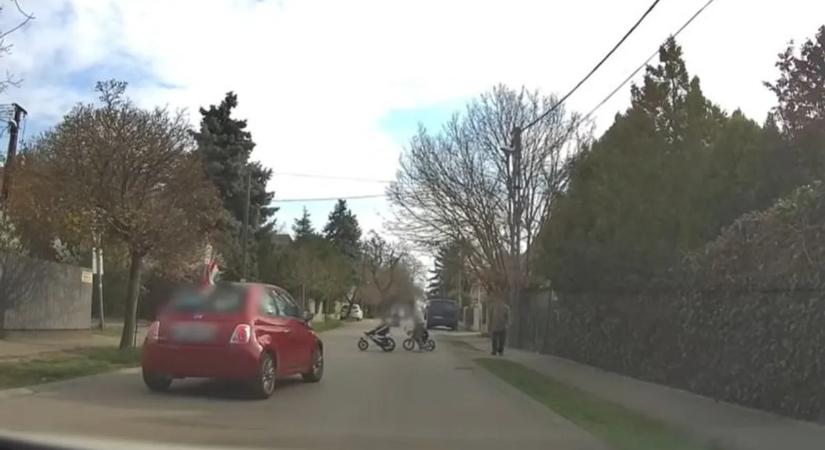 Így balhézott a kertvárosban az autós, aki majdnem elütött egy kisgyerekes családot