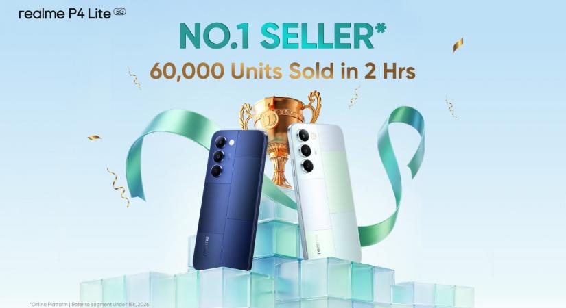 Tarolt az indiai piacon a Realme P4 Lite 5G