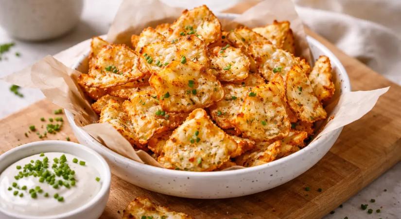 Egészséges, fehérje dús nassolnivaló: a túró chips tökéletes esti snack