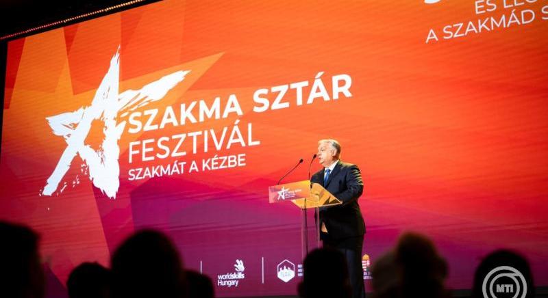Orbán Viktor a Szakma Sztár Fesztivál megnyitóján is a háborúról beszélt a fiataloknak