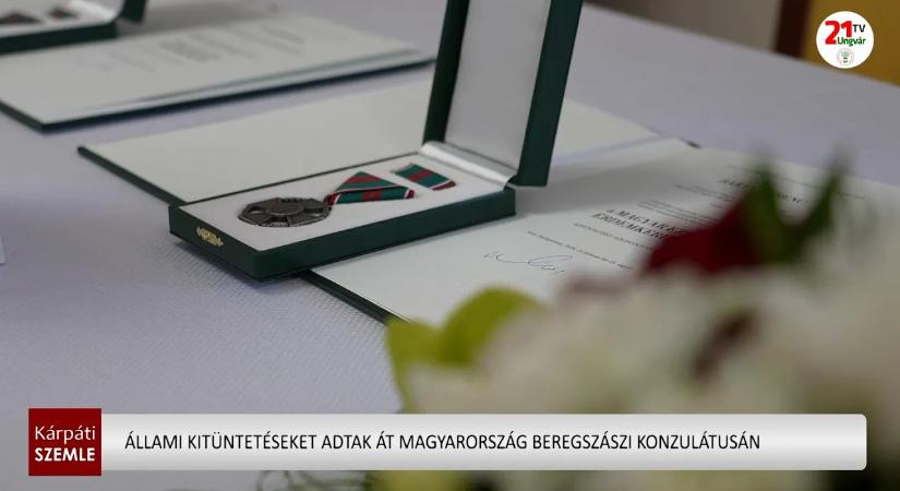 Állami kitüntetéseket adtak át Magyarország Beregszászi Konzulátusán (videó)