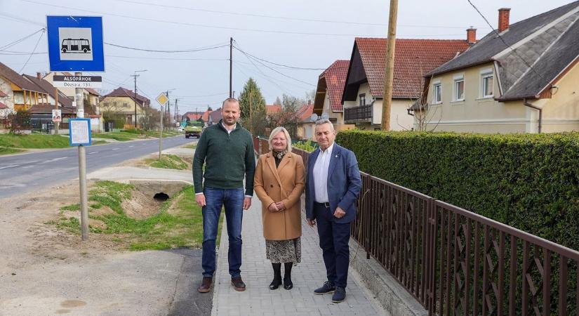Megújult a járda a zalai településen – biztonság és esztétikum a talpunk alatt