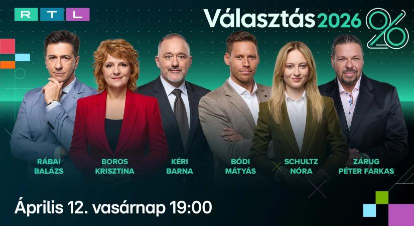 Választás 2026: élő műsorral követi az RTL a választás estéjét
