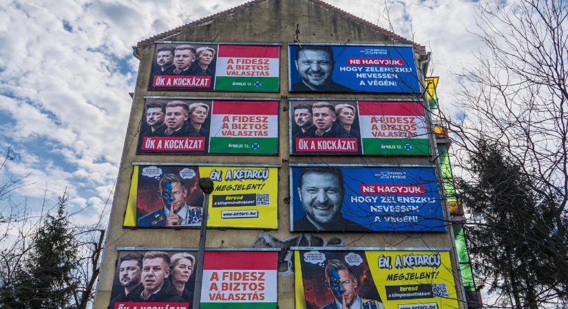 Példátlan rongálás ért egy Fidesz-plakátot Budapesten az utcán, a felvétel felperzselte az internetet