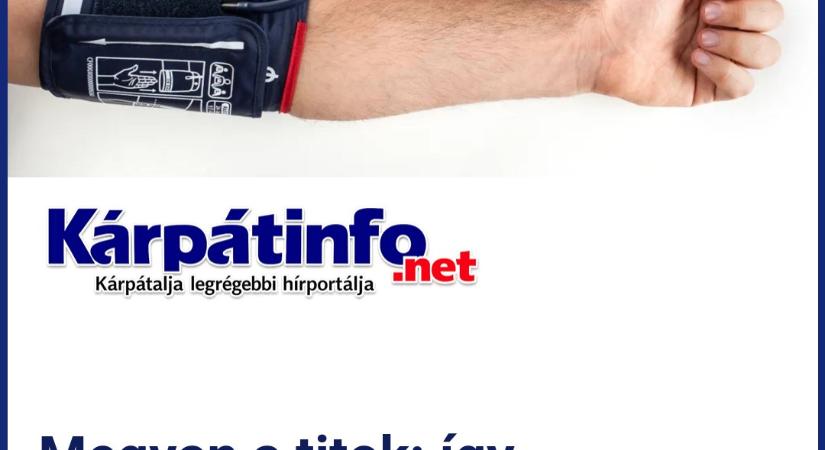 Megvan a titok: így csökkentheted a vérnyomásod gyógyszerek nélkül