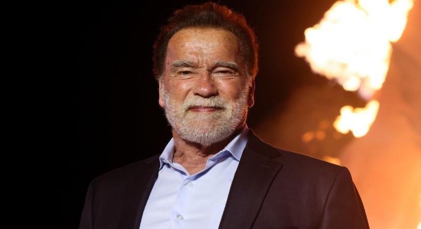 Arnold Schwarzenegger fiával, Joseph Baenával edzett – képek