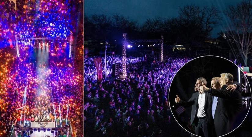 Fotókon a törökszentmiklósi tömeg: egy gombostűt nem lehetett leejteni Orbán Viktor beszéde alatt, annyian voltak - galéria