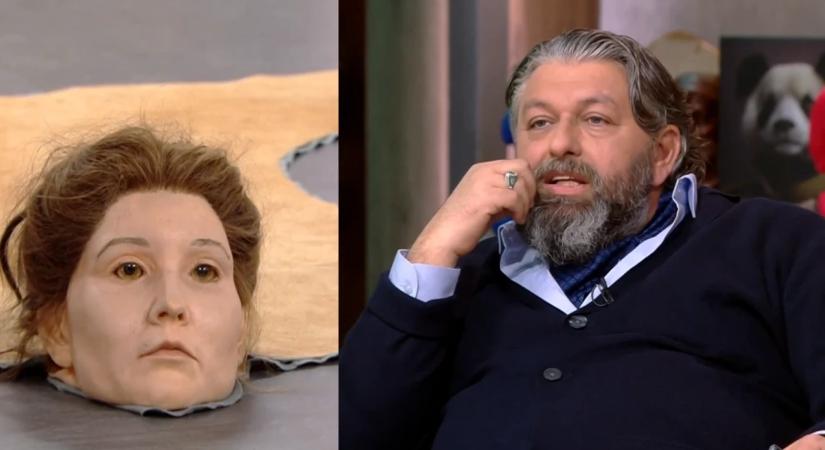 „Meghaltam a félelemtől” – Pápai Pétert sokkolta a művész fejével dekorált nyúzott alkotás