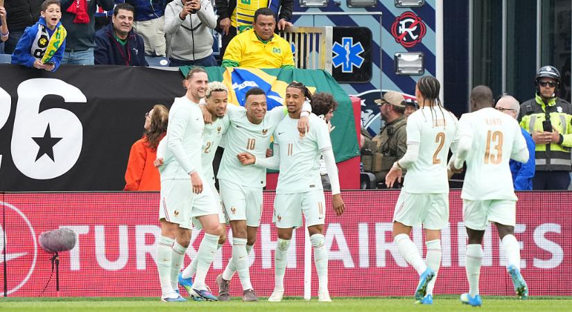 Felkészülés: Mbappé és Ekitike góljával a franciák legyőzték Brazíliát! – videóval