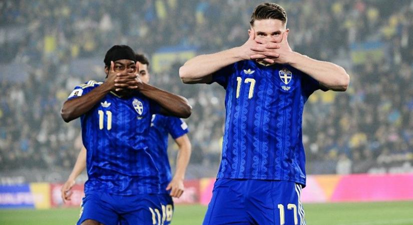 Gyökeres mesterhármassal lőtte tovább a svédeket a vb-pótselejtezőben az ukránok ellen