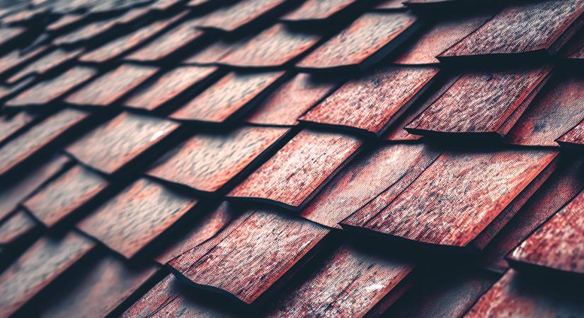 Tetőcserép zuhant a járdára Debrecenben