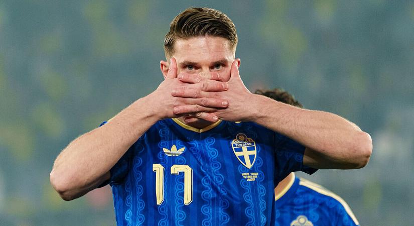 Gyökeres mesterhármassal repítette közelebb a világbajnoki részvételhez Svédországot