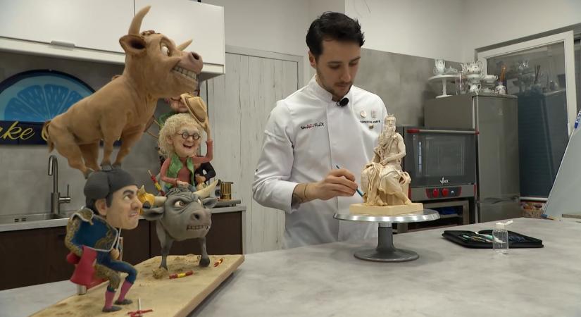 Szobornak néz ki, de torta – magyar cukrász hódítja meg a világot