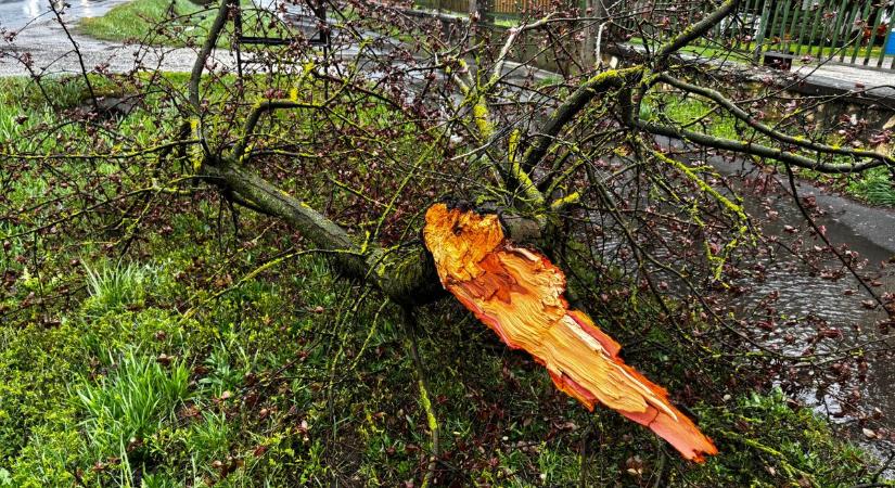 Így tombol a vihar térségünkben – már most elképesztőek a károk