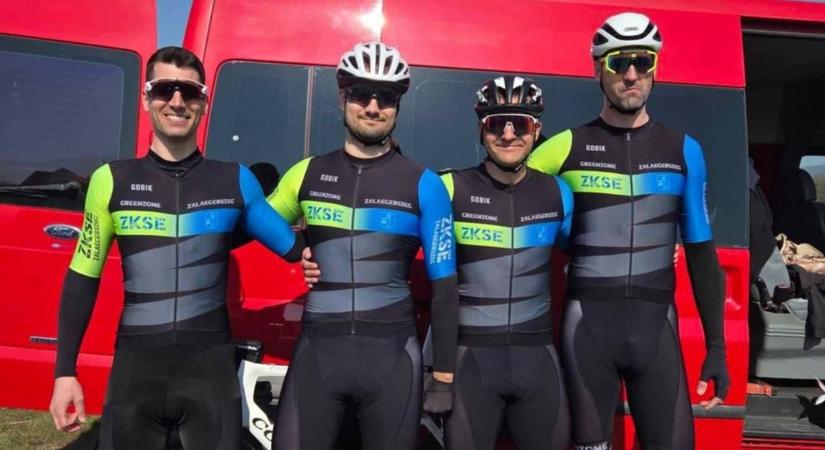 Országúti amatőr bajnokságon indult a ZKSE négy kerékpárosa