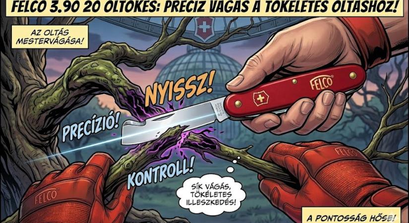 FELCO 3.90 20 oltókés: a kis svájci specialista, amelynél a pontosság fontosabb, mint a hangerő