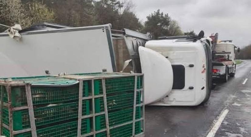 Teljes az útzár Sárvár és Gérce között