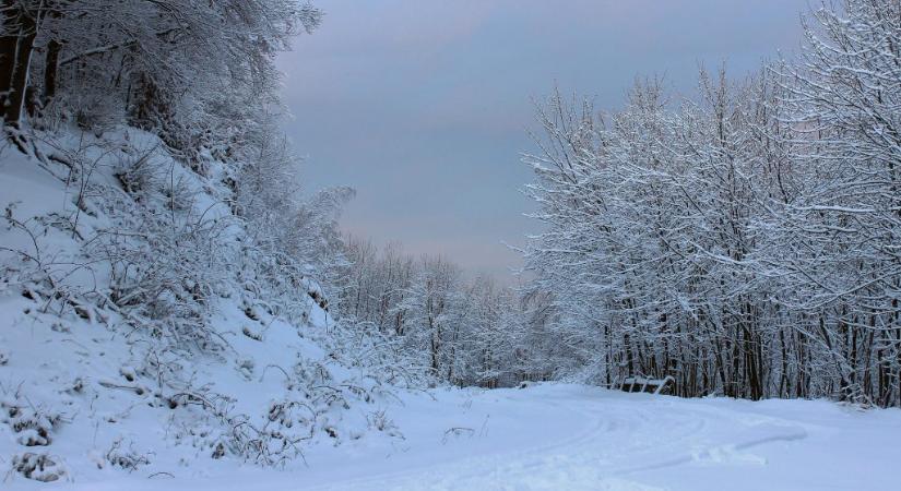 Fehérbe borultak a Dunántúl legmagasabb pontjai
