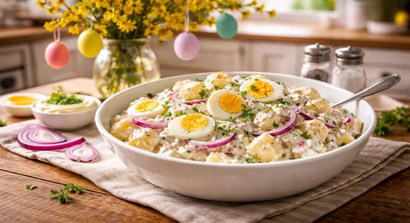 Nagyanyám egyszerű, de nagyszerű krumpli saláta receptje, ami garantálja a húsvéti sikert az asztalon