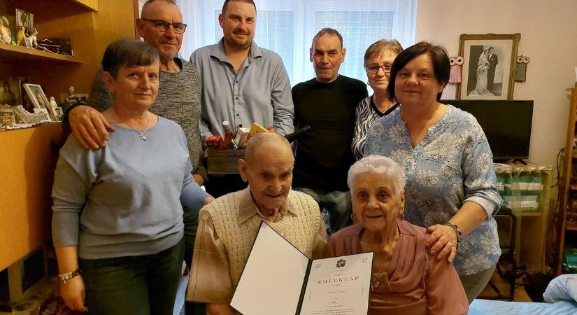 Sorokpolány: a 90 éves lett Dávid Ernőt köszöntötték