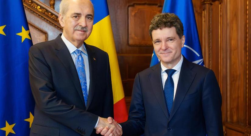 Nicuşor Dan fogadta a török házelnököt: Bukarestbe hívta Erdogant