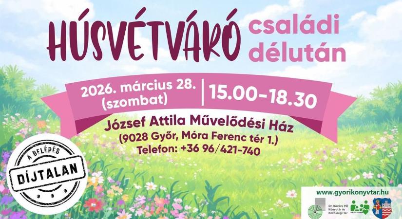 Keresd meg a csokitojásokat: húsvétváró családi délután Győrben