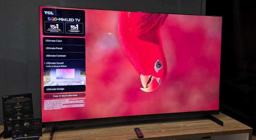 Nagyon fasza élőben a TCL SQD-Mini LED csoda tévéje